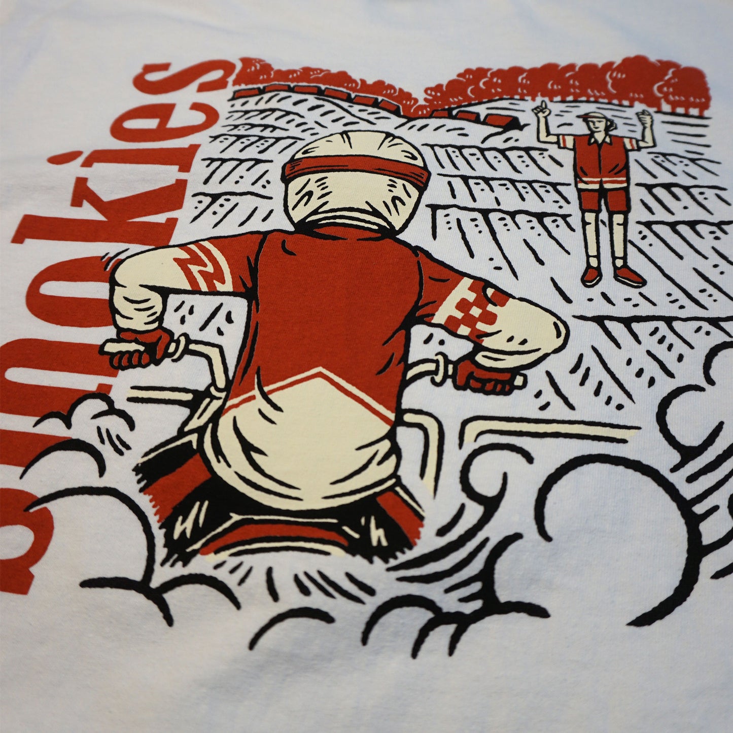 Smokies Racing White Tee - Adult Apparel