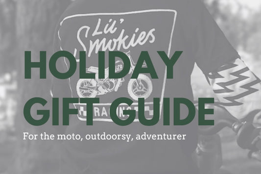 holiday gift guide for the moto, outdoorsy, adventurer