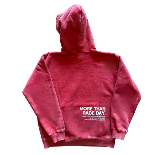 Race Day Vintage Red Hoodie - Adult