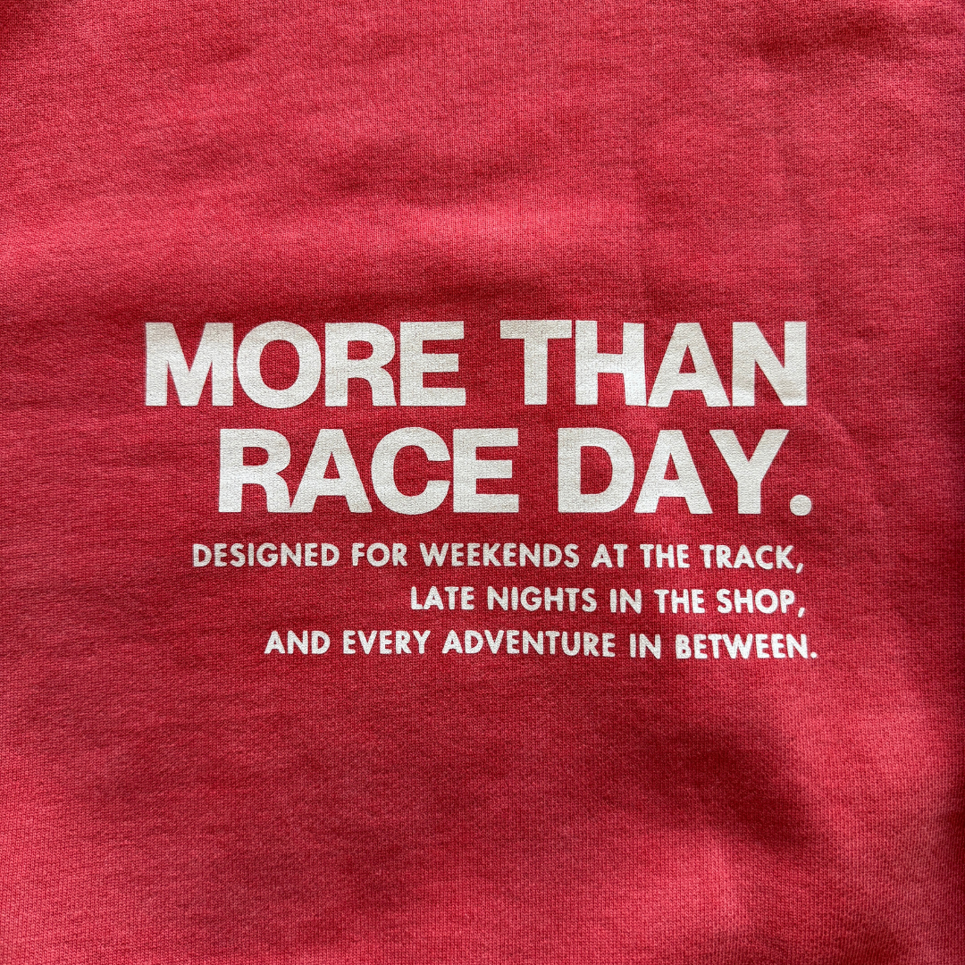 Race Day Vintage Red Hoodie - Adult